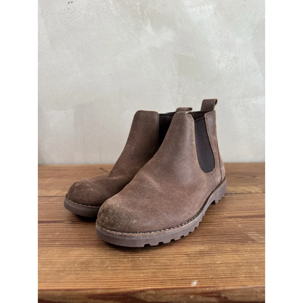 UGG Kids Brown Suede Chelsea Boots Size 4 Bonham II Ankle Boots